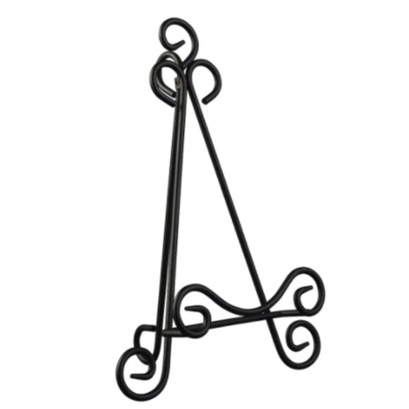 Studio Decor Other - Studio Decor Black Iron Swirl Book/Photo/Art/Plate Easel Display